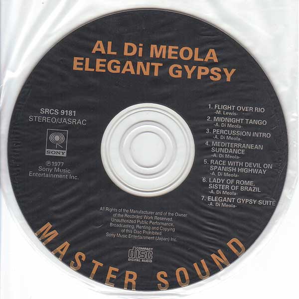CD, Di Meola, Al - Elegant Gypsy